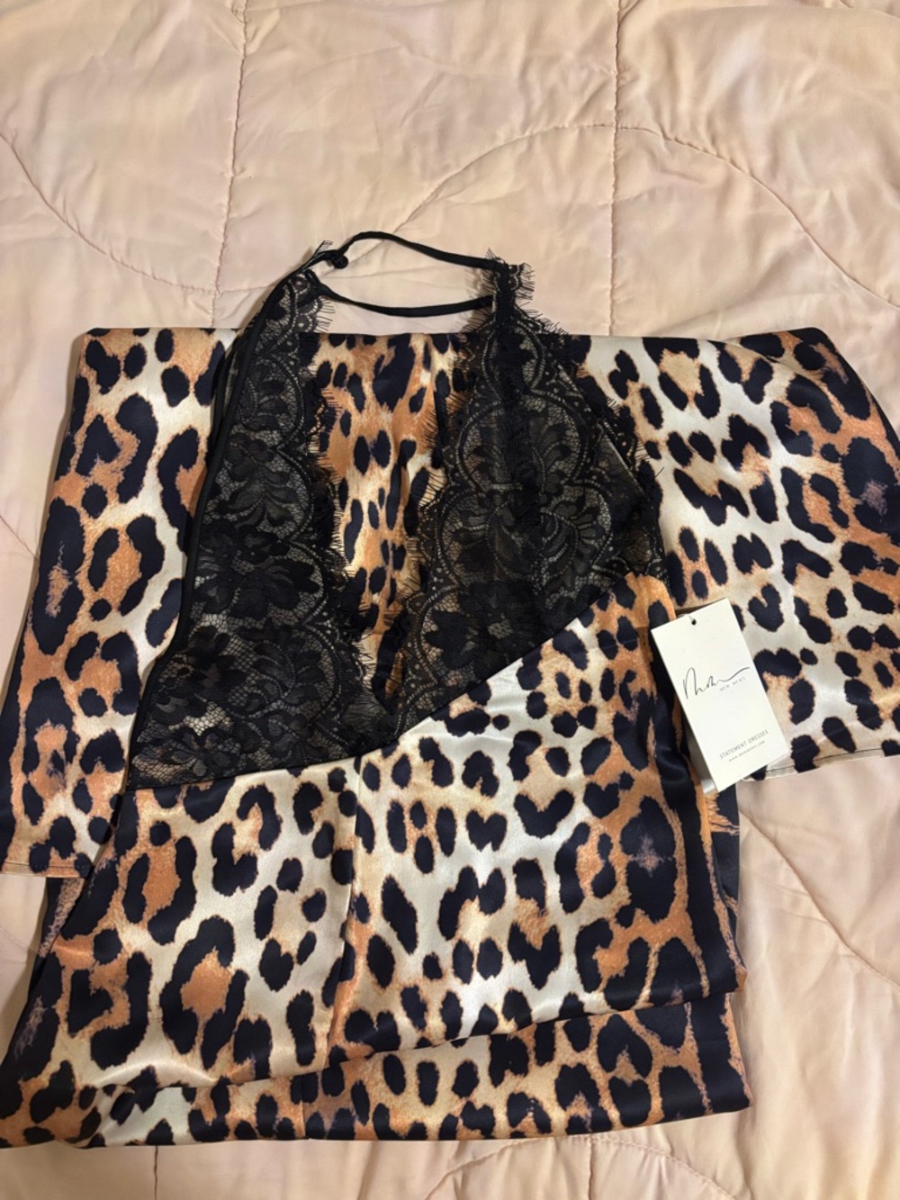 Vazvara Halterneck Lace Leopard Maxi Dress - Picture 5 of 5